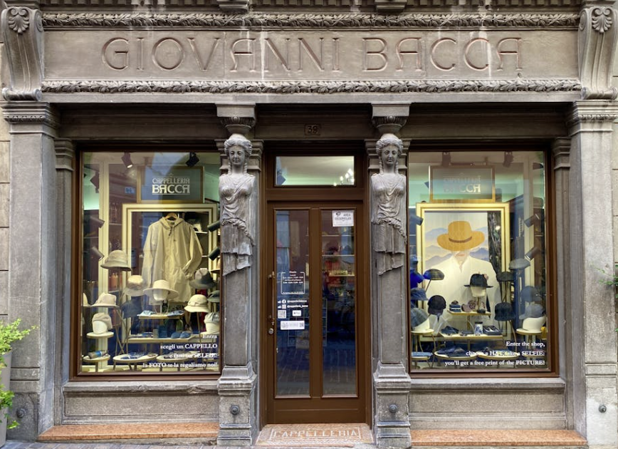 Clothing store facade