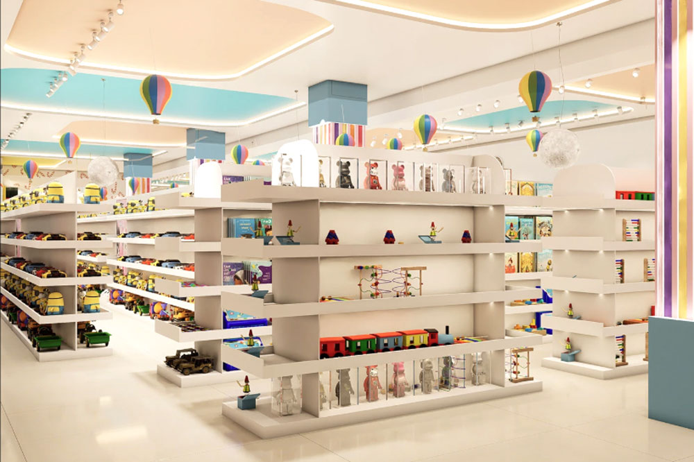 Child-sized mannequins styled in complete outfits to inspire multi-item purchases