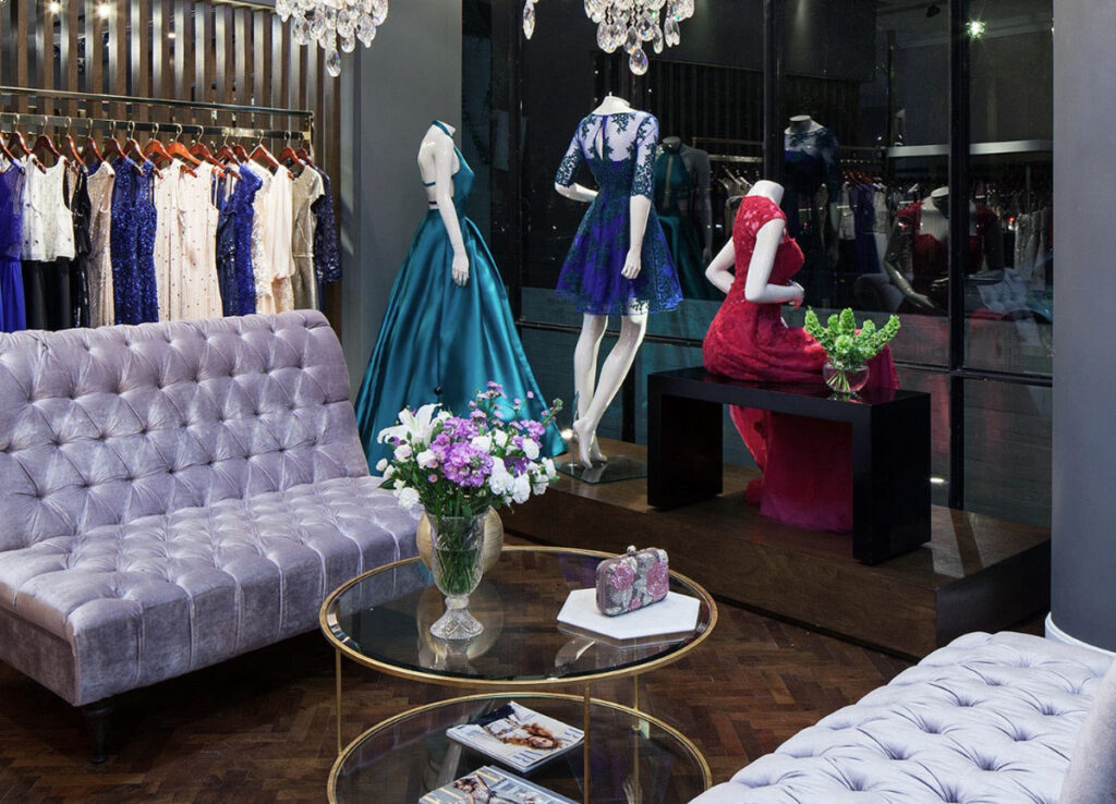 clothing store checkout display with accessories and impulse items