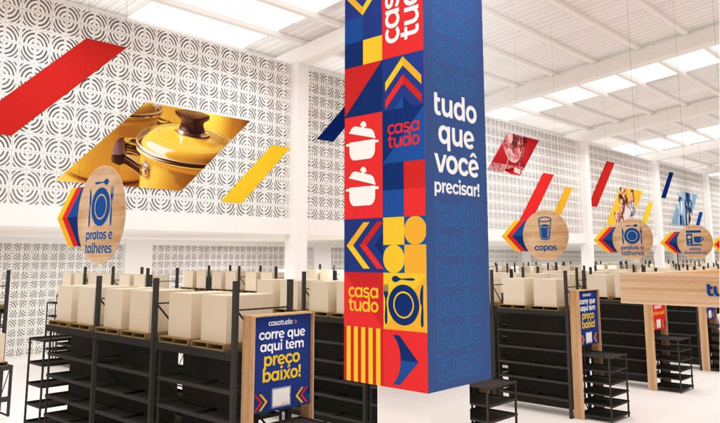 A retail fixture with a sturdy base designed for safety and high load capacity.