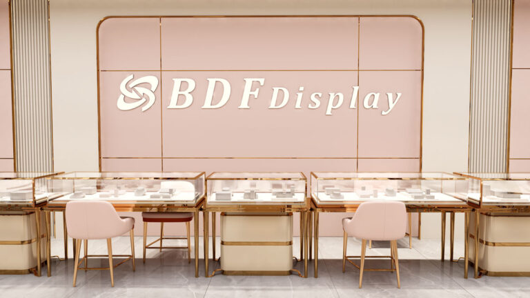 Modern jewelry store service and checkout counter design