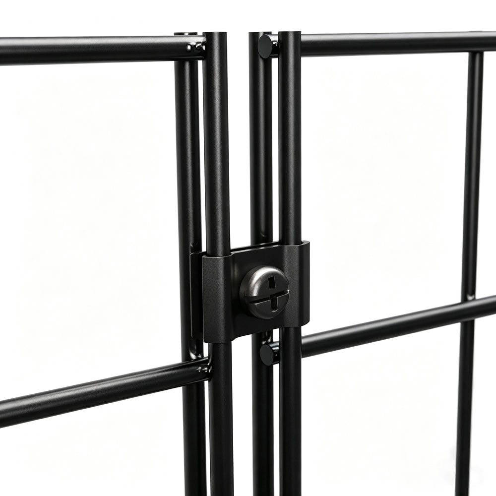Durable gridwall panel connectors for seamless gridwall display system assembly