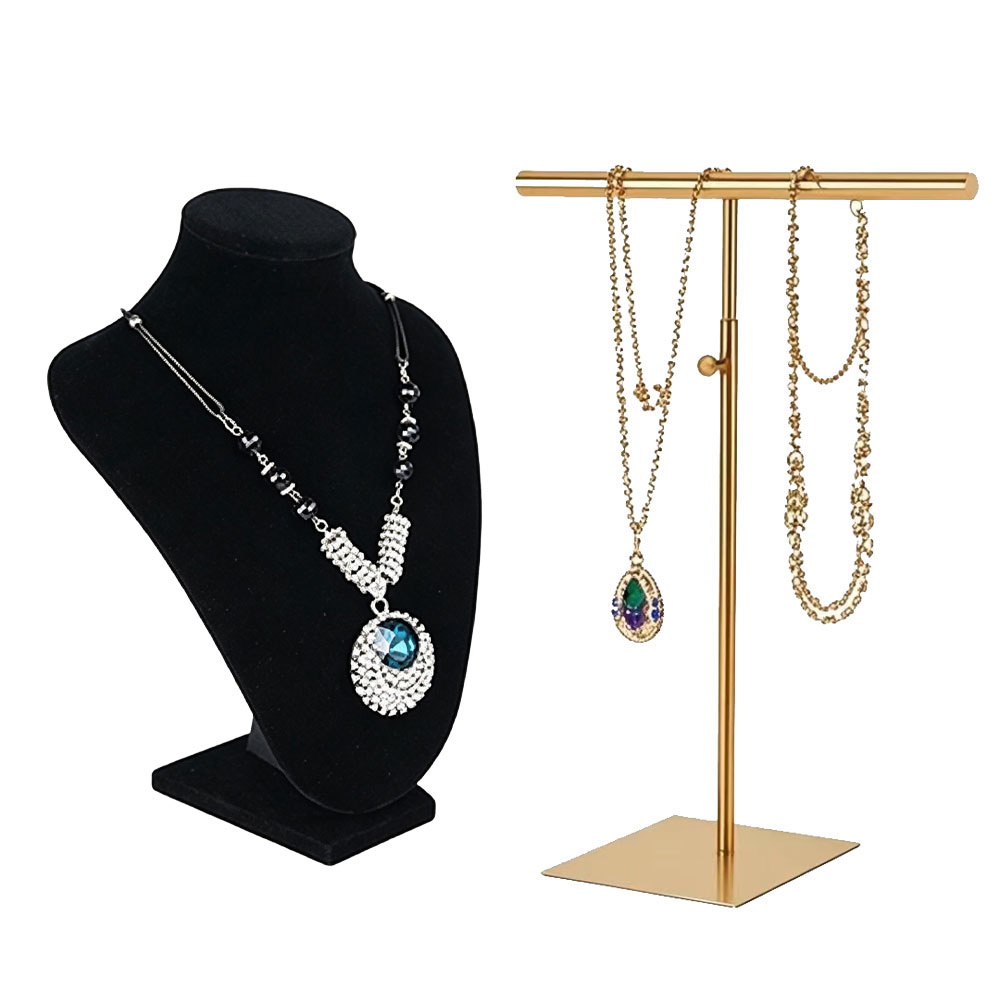 Wholesale sleek countertop jewelry display stands for retail shop, compact tabletop ornament racks to showcase rings necklaces earrings, save counter space attract customers