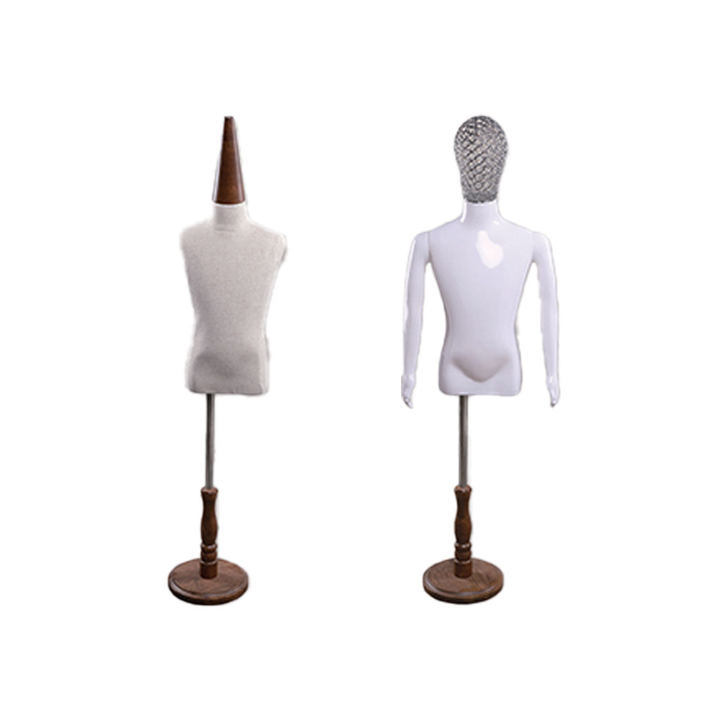 Wholesale kids half body mannequins with child-safe design for US children's apparel retail displays