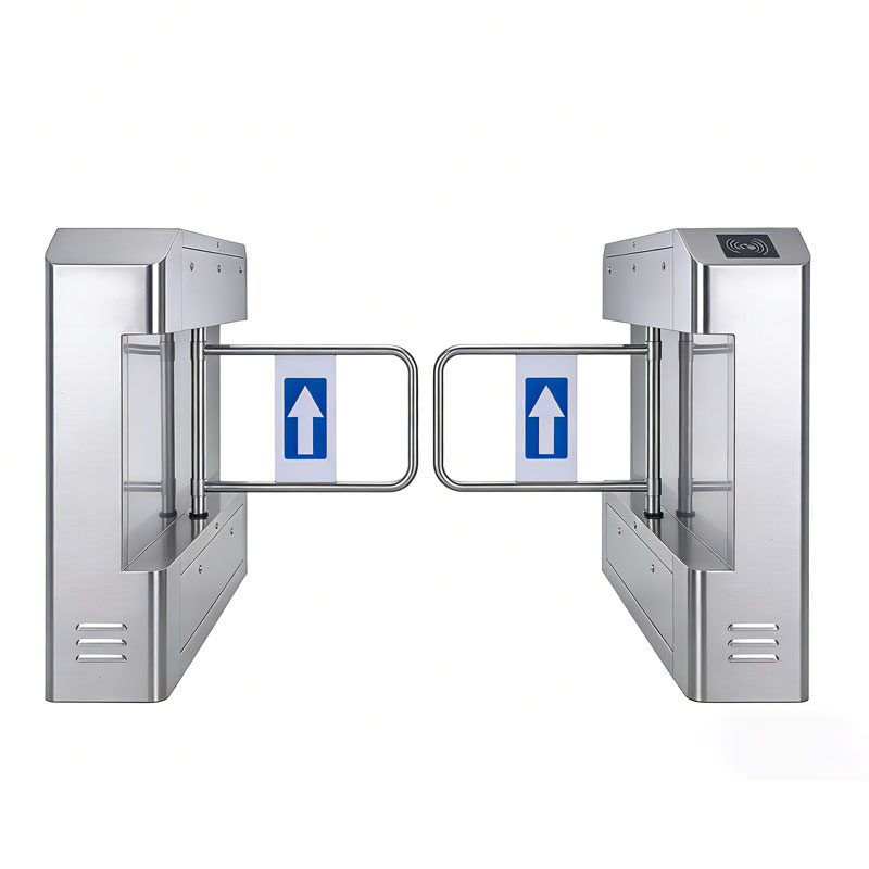Automatic stainless steel supermarket entrance security turnstile gate
