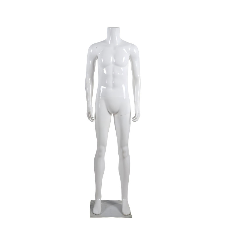 Glossy White Headless Male Mannequin | SKU: ER01 - ER13 - Image 2